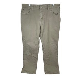 Duluth Flex‎ Fire Hose Work Pants Mens (Actual 40x30) Beige Canvas Stretch